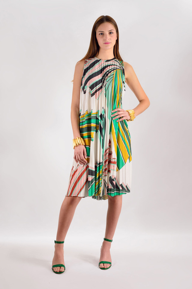 Vestido de Emilio Pucci 2017 estampado tropical