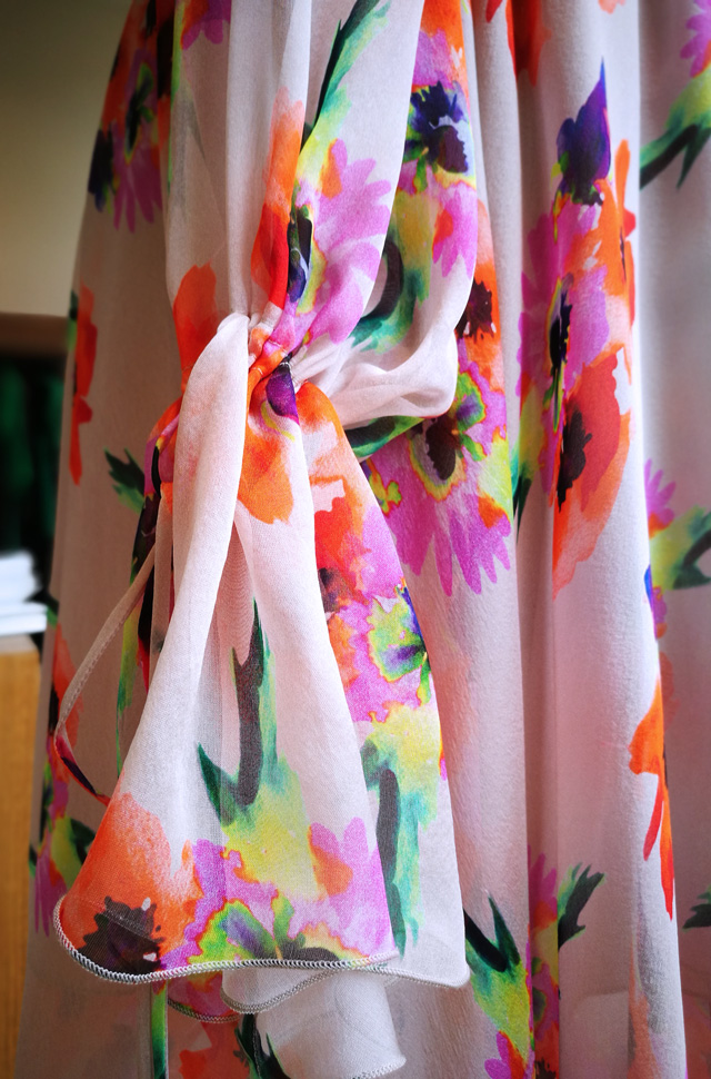 MSGM vestido de colección desfile Moda Primavera Verano 2018 de gasa de seda natural, Moho Chic y Romantic Trend