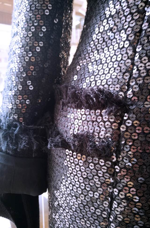 Blazer Lana Buckle de lentejuelas, pantalon de MSGM - Colección Otoño Invierno 2018 2019 -Patos Valencia