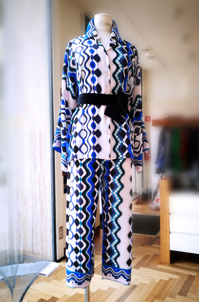 Camisa y pantalón de Emilio Pucci 2018 en seda estampado Panneau - Patos Valencia