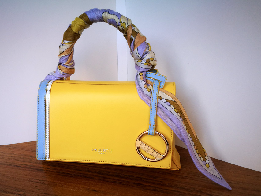 Bolso Emilio Pucci 2019 color amarillo de napa - PATOS Valencia