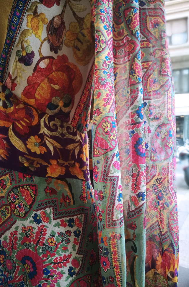 Vestido de Verónica Etro 2019 en Georgette de seda natural - PATOS Valencia