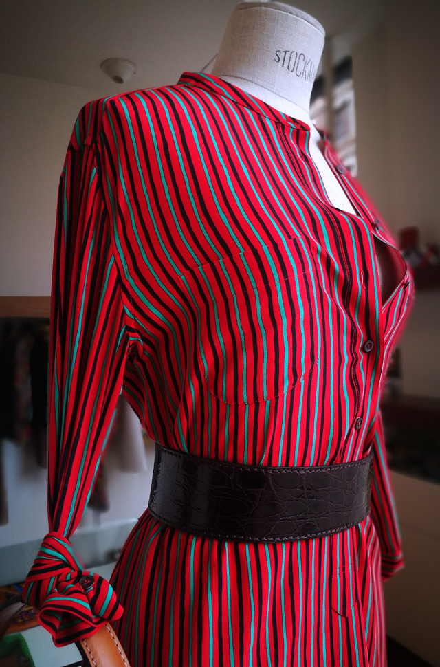 ASPESI  2019 Vestido camisero y bolso diseñado por Verónica ETRO - PATOS Valencia