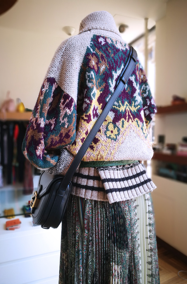 Verónica Etro Pullover lana y Falda plisado soleil Otoño Invierno 2019 2020 - PATOS Valencia