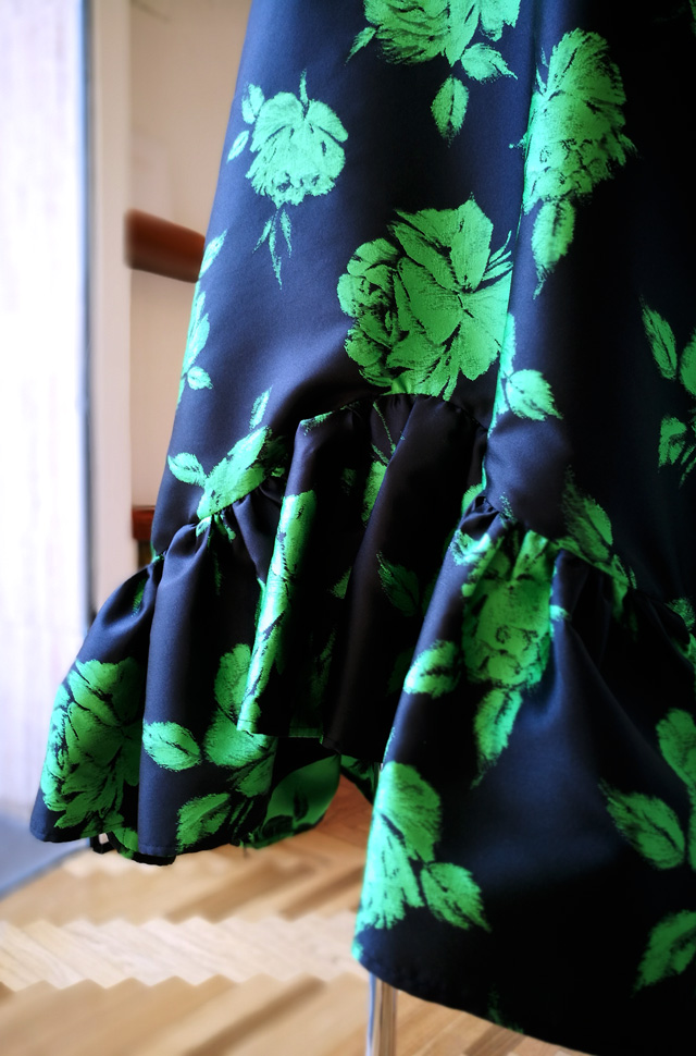 Vestido MSGM de Mássimo Giorgetti azul estampado verde - PATOS Valencia