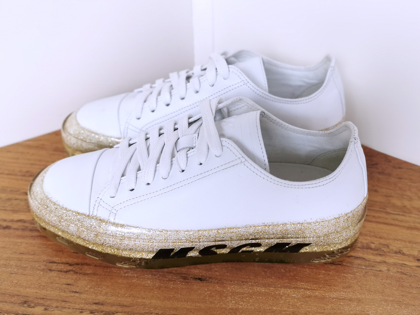 Sneakers de MSGM blancas y suela dorada - PATOS Valencia