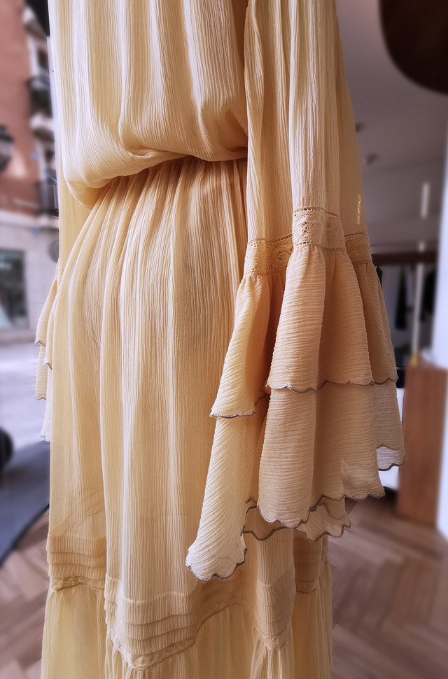Vestido largo de ETRO 2020 Primavera Verano en muselina de seda - PATOS Valencia