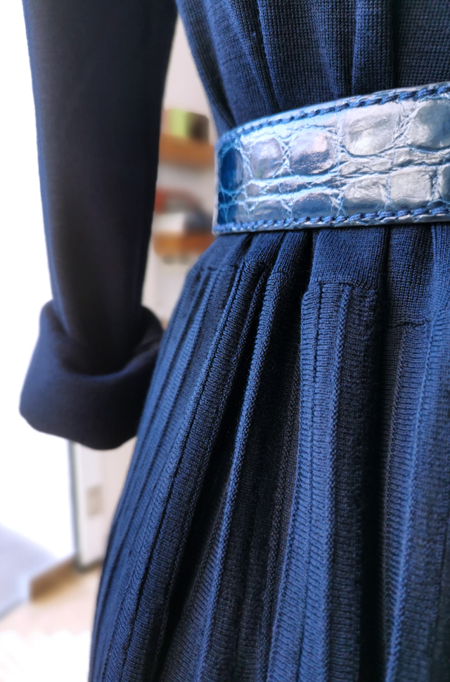 Vestido ROBERTO COLLINA, botas Cow Boy GIANVITO ROSSI, otoño invierno 2020 / 2021 - PATOS Valencia