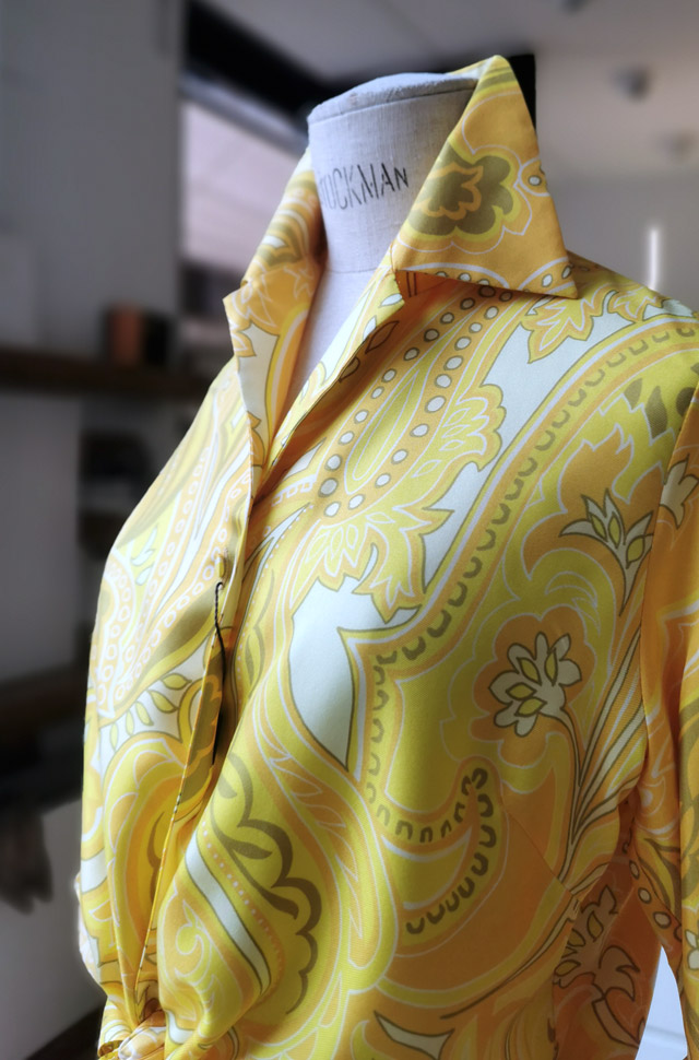 Conjunto ETRO falda y camisa amarillos primavera verano 2021 - PATOS Valencia