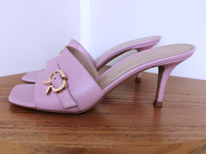 Mule rosa de GIANVITO ROSSI primavera verano 2021 - PATOS Valencia