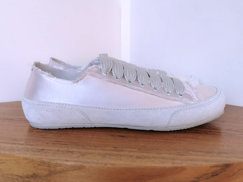 Sneakers de PEDRO GARCÍA con tejido de raso rosa Primavera Verano 2021 - PATOS Valencia
