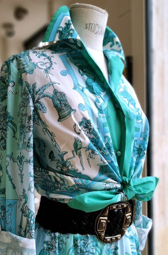 Vestido ETRO coordinado camisa y falda primavera verano 2021 - PATOS Valencia