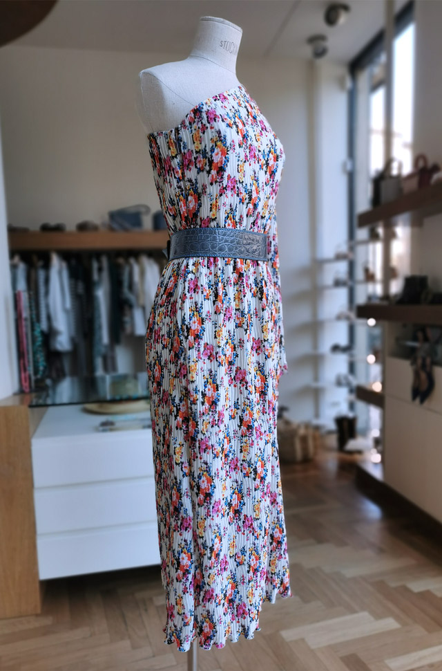 Vestido MSGM asimétrico estampado primavera verano 2021 - PATOS Valencia